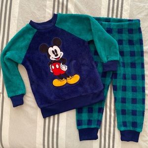 Disney fleece Mickey Mouse pajama set 3T